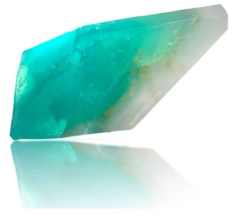 Aguamarine Soap gemstone - Cucumber melon gardenia