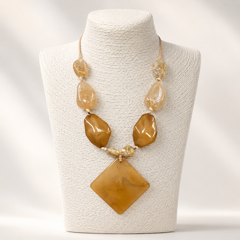 Acrylic Natural Adjustable Necklace