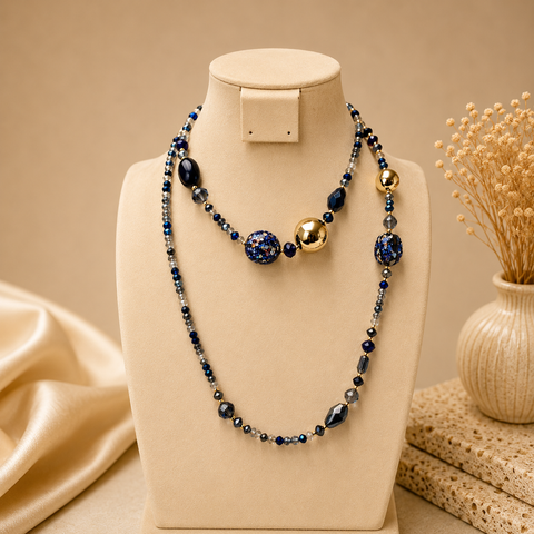 Collar cuenca en cristales