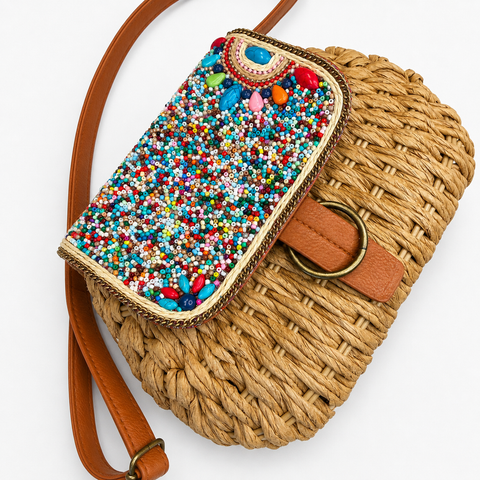 Cartera viajera en ratan