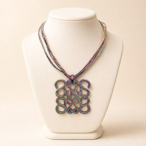Collar Bohemio Rattan Color Colores