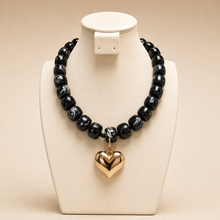 Collar Cuadrito Corazón Oro