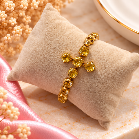 Pulsera Cristal Cruz