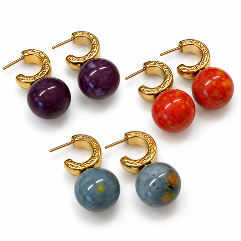 Aretes Dúo Oro