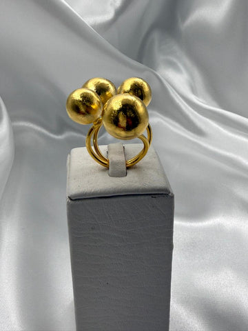 24k-Anillo África 4 esferas