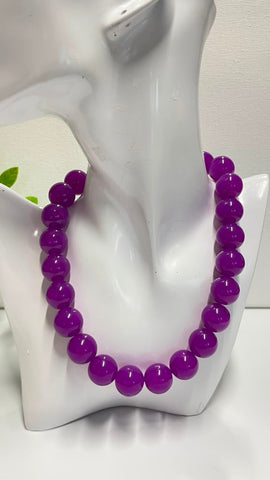 100- Collar balines violeta